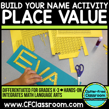 Preview of Place Value Hands On Activity Build Your Name