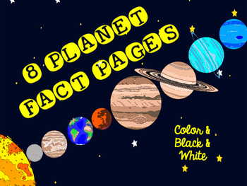 PLANET FACT SHEETS by Miss Carley #39 s Creations Teachers Pay Teachers