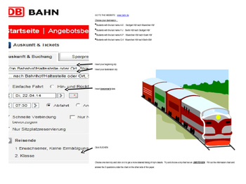 Preview of PLANNING A TRIP WITH THE BUNDESBAHN