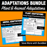 PLANT & ANIMAL ADAPTATIONS: BUNDLE