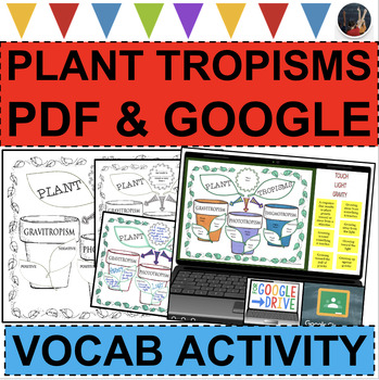 Preview of PLANT TROPISMS Interactive Notes Life Science Biology Plants (PDF & DIGITAL)