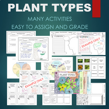 Preview of PLANT TYPES BUNDLE - Moss, Ferns, Gymnosperm, Angiosperm - Plants