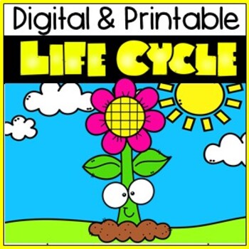 Preview of PLANTS DIGITAL AND PRINTABLE SCIENCE UNIT. Life Cycle. Literacy, Math & More!