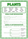 PLANTS REPRODUCTION ( SEXUAL AND ASEXUAL) with answer key