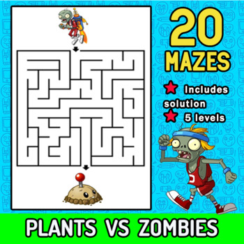 Preview of PLANTS VS ZOMBIES Mazes - 20 GAMES