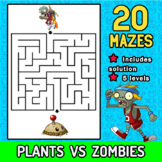 PLANTS VS ZOMBIES Mazes - 20 GAMES