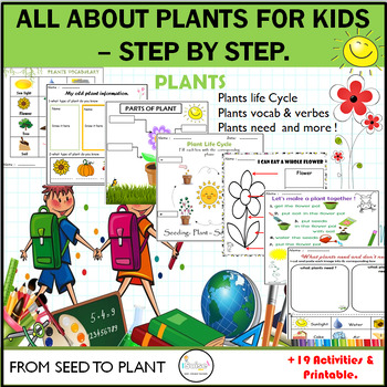 Preview of PLANTS WORKSHEETS -Plants Needs / Plants Life Cycle /From Seed To Plant
