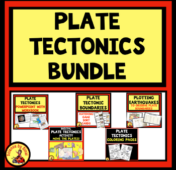 PLATE TECTONICS BUNDLE Powerpoint, Digital Activity, Game, Plotting MS-ESS2