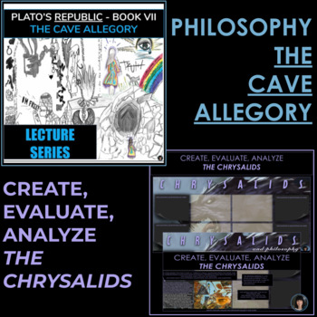 Preview of PLATO'S CAVE ALLEGORY | THE CHRYSALIDS | THE CHRYSALIDS ESSAY ALTERNATIVE