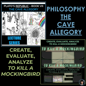 Preview of PLATO'S CAVE ALLEGORY | TO KILL A MOCKINGBIRD END OF THE NOVEL PROJECT