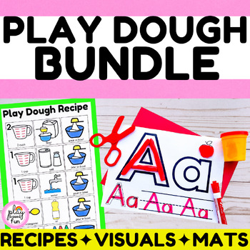 PLAY DOUGH BUNDLE - RECIPE, VISUAL SCHEDULE, 2D SHAPE & ALPHABET ...