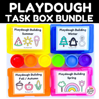 Preview of PLAYDOUGH TASK BOX BUNDLE, FINE MOTOR TASK BOXES SPECIAL EDUCATION, PREK, KINDER
