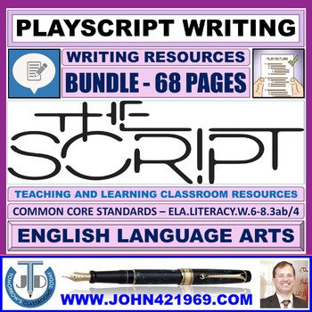 Preview of PLAYSCRIPT WRITING - CLASSROOM RESOURCES - BUNDLE