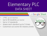 Elementary PLC Google Data Sheet (RTI)