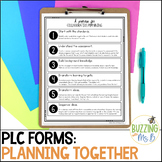 PLC Forms for Planning Together