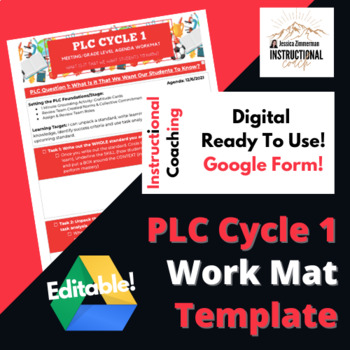 Preview of PLC Question 1 Guided Workmat Meeting Grade Level Agenda *Google Drive Ready!