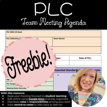 Preview of PLC Team Agenda - Google Doc