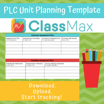 Preview of PLC Unit Planning Template from ClassMax