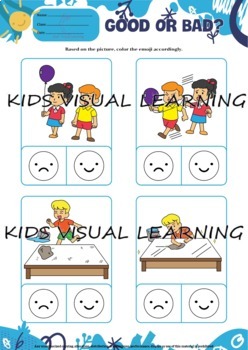 Preview of BUNDLE: GOOD OR BAD, right or wrong, social skills, behavior, ADHD, autism, ABA