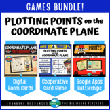 Games Bundle PLOTTING POINTS ON THE COORDINATE PLANE inclu