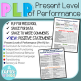 Pre-K PLP (Present Level of Performance) Checklist for IEP