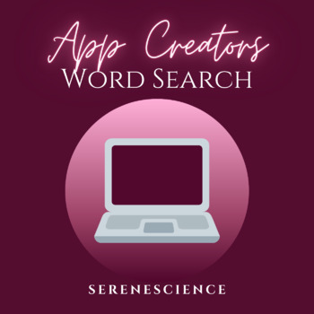 Preview of PLTW App Creators Word Search