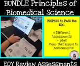 Preview of Principles of Biomedical Science EOY Review Bundle (4 Assessments)