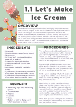 Preview of PLTW SOT 1.1 Let's Make Ice Cream