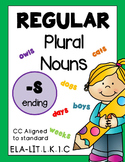 Plural Nouns Regular -S Ending Worksheets Distance Learning