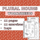 PLURAL NOUNS worksheets ESL EFL English printable grammar 