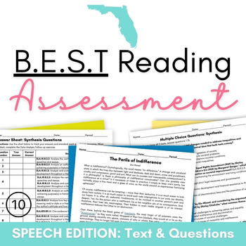 Preview of 10th Grade Florida B.E.S.T Non-Fiction Standards Based Reading Assessment