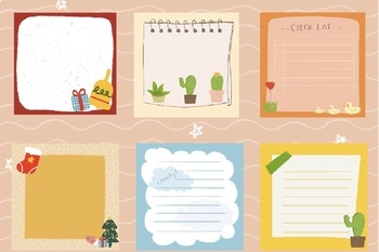 Preview of PNG Pastel Digital Sticky Note Clipart