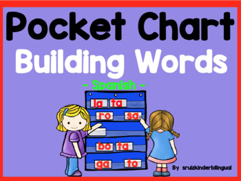 Preview of POCKET CHART BUILDING WORDS ~Spanish~