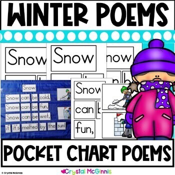 POCKET CHARTS! 17 Winter Poems for Shared Reading (Pocket Chart Version)