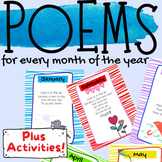 POEM OF THE MONTH Months of the Year Poems Activities and 