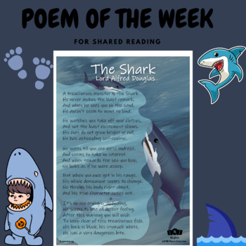 Preview of POEM of the week - Shared Reading - Poetry - Shark by Lord Alfred Douglas