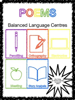 Preview of POEMS - Balanced Language Centres Freebie