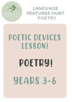 POETIC DEVICES LESSON by Learn and Blossom - Miss A | TPT