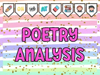 Preview of POETRY ANALYSIS Poetry Bulletin Board Kit