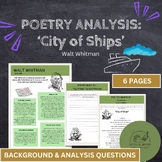 POETRY ANALYSIS: Walt Whitman 'City of Ships"