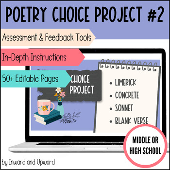 Preview of POETRY CHOICE Project #2 | Choose from FOUR types of poetry! | Google Slides