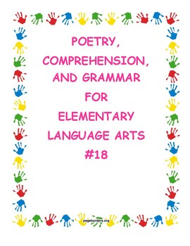 Preview of POETRY, COMPREHENSION, AND GRAMMAR FOR ELEMENTARY ELA #18