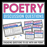 Poetry Discussion Questions - Analysis and Response Questi