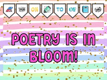 Preview of POETRY IS IN BLOOM! Poetry Bulletin Board Kit