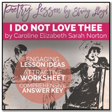 POETRY LESSON: 'I Do Not Love Thee' by Caroline Norton