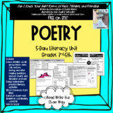 POETRY LITERACY UNIT:  3rd-5th Grades TEKS & Common Core