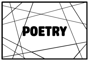 POETRY Literature Coloring Pages, 1st Grade Emergency Sub Plans | TPT