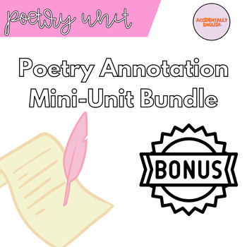 Preview of POETRY MINI-UNIT (4 Total Resources; 6 Days of Lessons!)