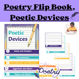 POETRY MONTH|POETIC DEVICES|POETRY FLIP BOOK|DIGITAL|WRITI