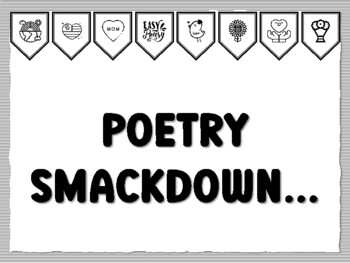 POETRY SMACKDOWN... Poetry Bulletin Board Kit by Anisha Sharma | TPT